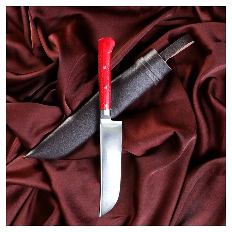 Нож пчак шархон - оргстекло, ёрма, гарда олово шх-15 (11-12 см)