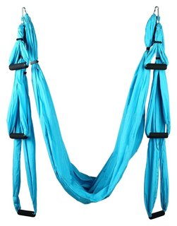 Гамак для йоги 250 × 150 см, цвет голубой Sangh
