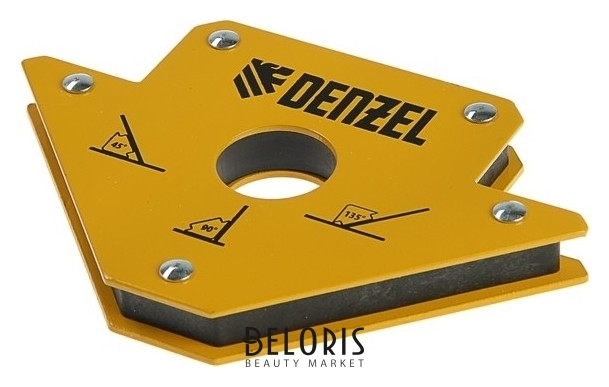 Магнитный угольник Denzel 97553, для сварочных работ, усилие 23 кг, 45, 90, 135° Denzel