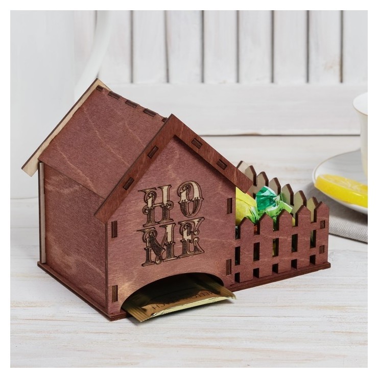 

Чайный домик "Home", 10,5х12 см, Коричневый