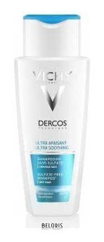 Успокаивающий шампунь для чувствительной кожи головы и сухих волос Vichy Dercos