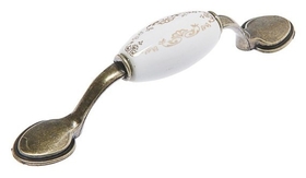 Ручка скоба Ceramics 012 Light, 76 мм, керамическая, цвет бронза 