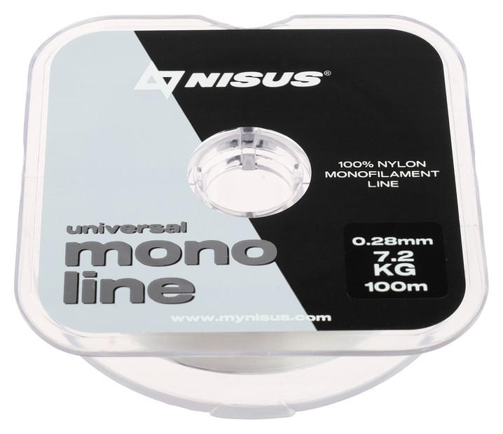 

Леска Nisus Monoline Universal 0,28 мм/100 м, Прозрачный