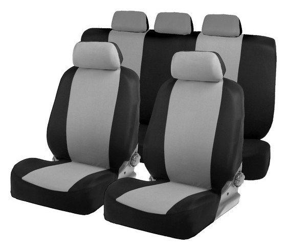 Авточехлы на сиденья Torso Premium универсальные, 9 предметов, чёрно-серый Av-8