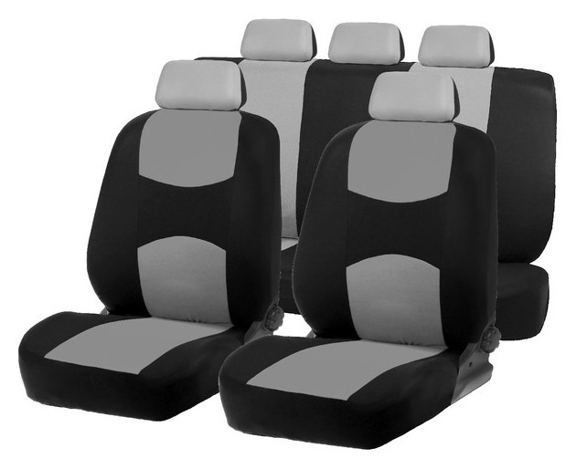 Авточехлы на сиденья Torso Premium универсальные, 9 предметов, чёрно-серый Av-3