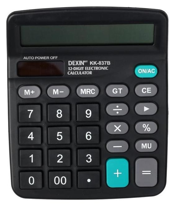 Калькулятор настольный, 12-разрядный, Kk-837