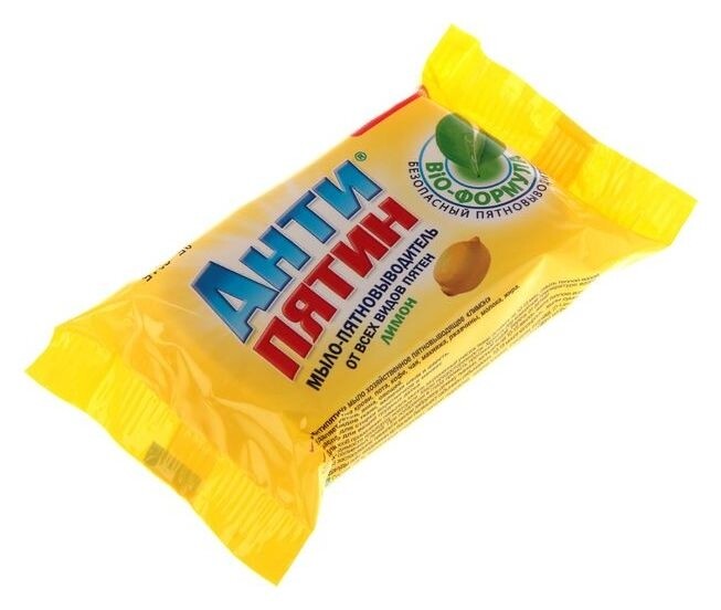 Мыло-пятновыводитель "Антипятин""лимон" от всех видов пятен, 90 г Антипятин