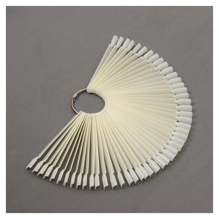 Палитра для лаков на кольце, 50 ногтей, цвет «Слоновая кость»  Queen Fair