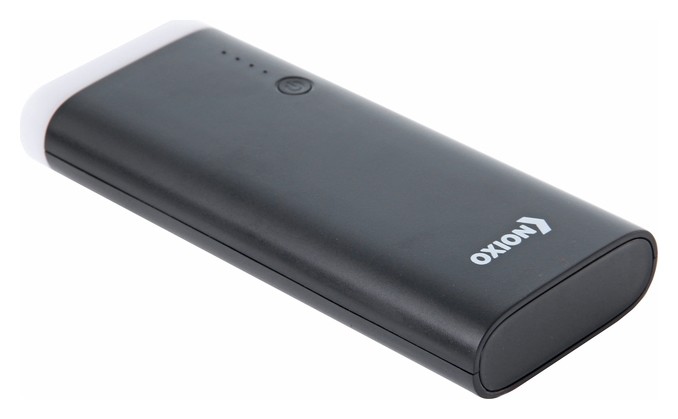 Внешний аккумулятор Oxion Powerful 10000 Li-ion Opb-1010 3 USB 2A, чёрный, пластик