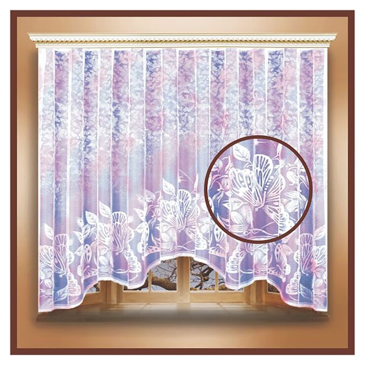 Штора тюль 300х160 см, 100% п/э, шторная лента  Лента