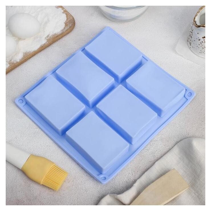 Форма для выпечки «Прямоугольник», 23,5×21,5 см, 6 ячеек (5,8×8,2 см) отзывы