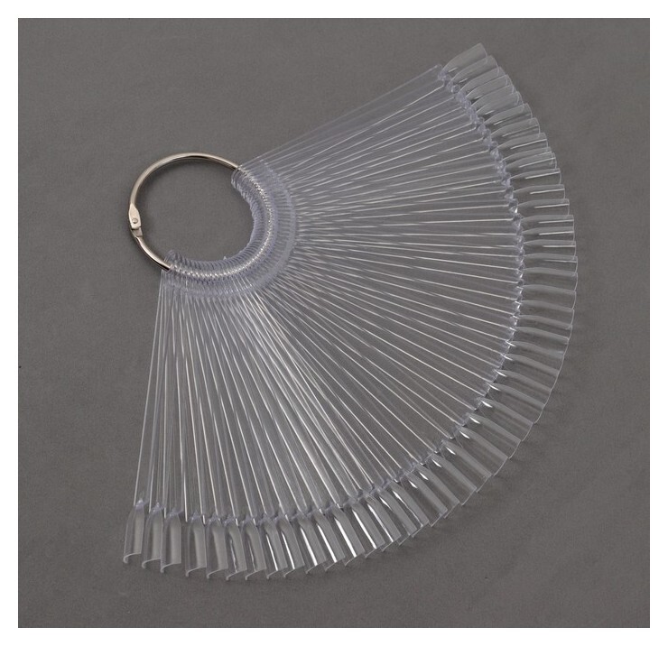 Палитра для лаков на кольце, 50 ногтей, цвет прозрачный  