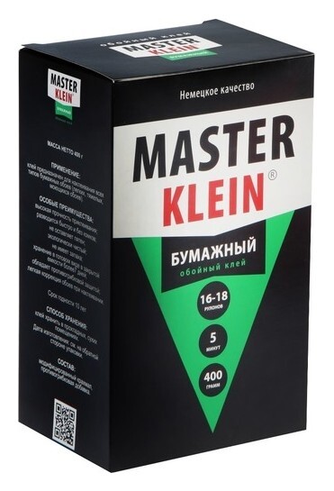 Клей обойный Master Klein, для бумажных обоев, 400 г  Master klein