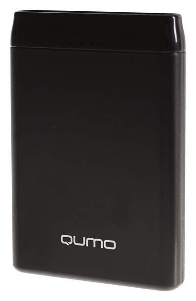 Внешний аккумулятор Qumo Poweraid P5000, 5000 мач, 2 Usb, 2 А, Usb/type C, черный