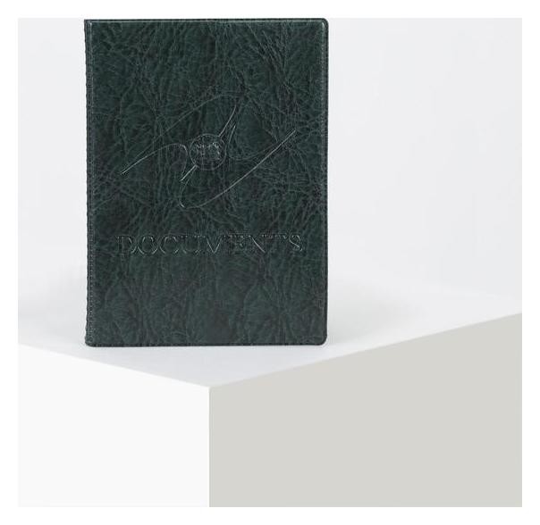 

Обложка для паспорта и автодокументов с вкладышами пвх, цвет зелёный