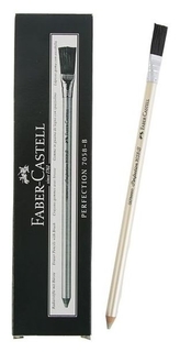 Ластик-карандаш Faber-castell Perfection 7058 B для ретуши и точного стирания туши и чернил, с кистью Faber-castell