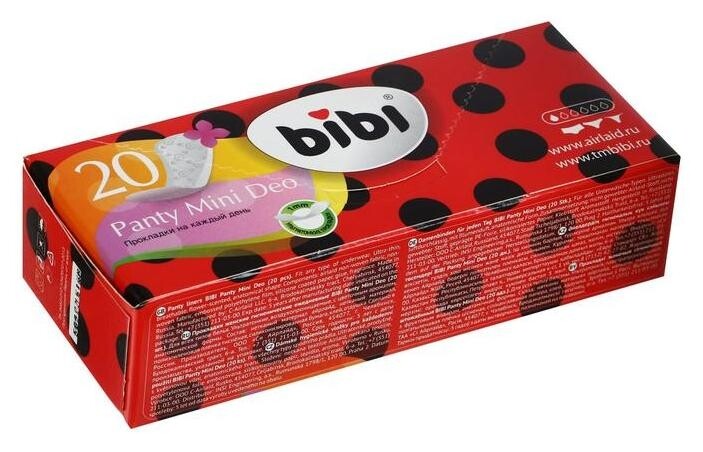 Прокладки ежедневные «Bibi» Panty Mini, Deo 20 шт/уп.  Bibi