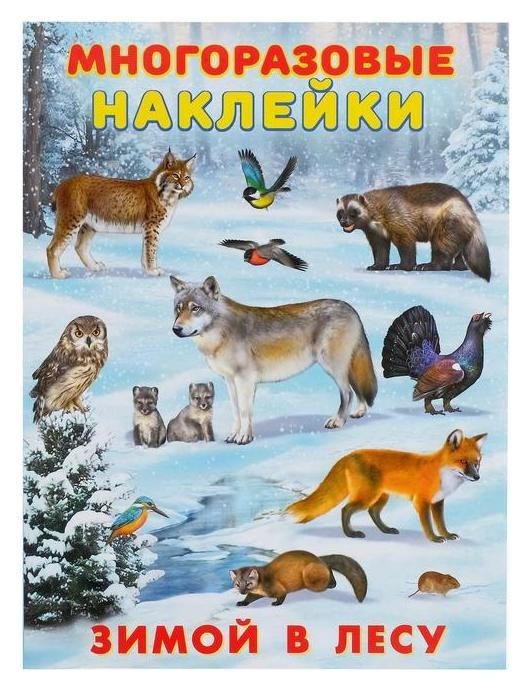

Многоразовые наклейки «Зимой в лесу»