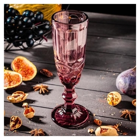 Бокал для шампанского «Ла-манш», 160 мл, 7х20 см, цвет розовый Magistro