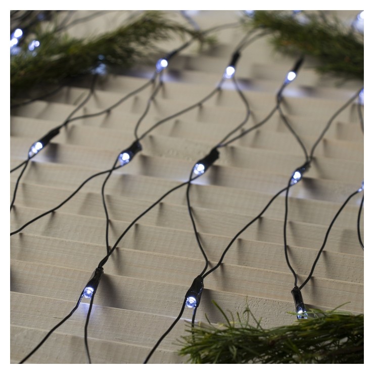 

Гирлянда "Сеть" 2 х 2 м, Ip20, тёмная нить, 224 Led, свечение белое, 8 режимов, 220 В