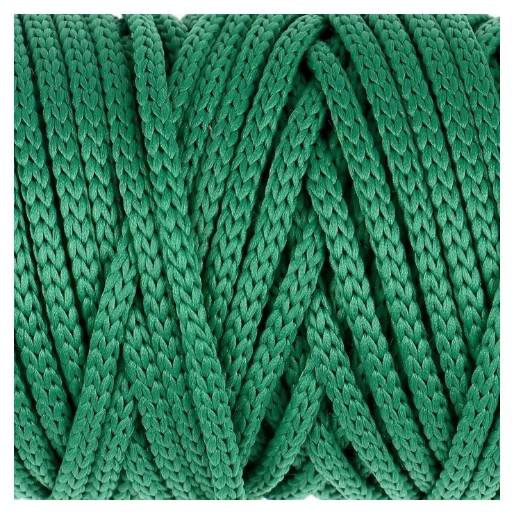 

Шнур для рукоделия полиэфирный "Софтино" 4 мм, 50м/110гр (Зелёный)