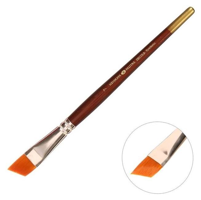 

Кисть Decola № 7, синтетика скошенная, B=15.5 мм