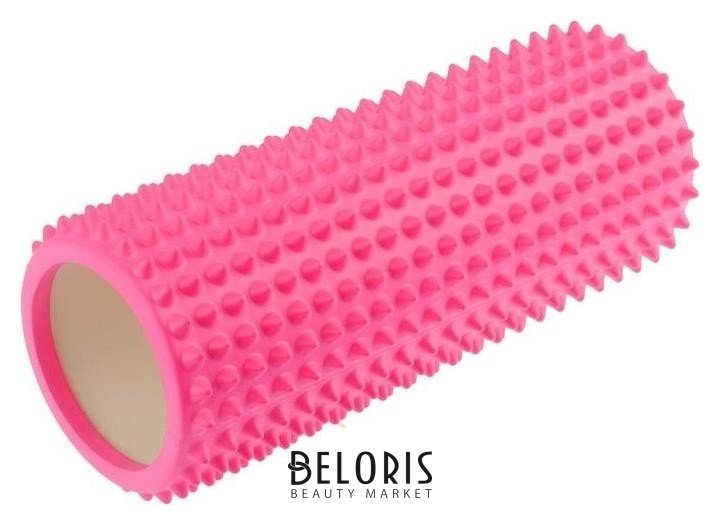 Роллер массажный для йоги 32 х 12 см, цвет светло-розовый NNB