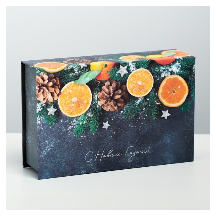 

Коробка‒книга «Тепла и подарков в Новом Году» 20 × .5 × 5 см, Оранжевый