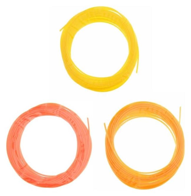 Пластик PCL для 3D ручки, длина: 5 м, цвета желтого