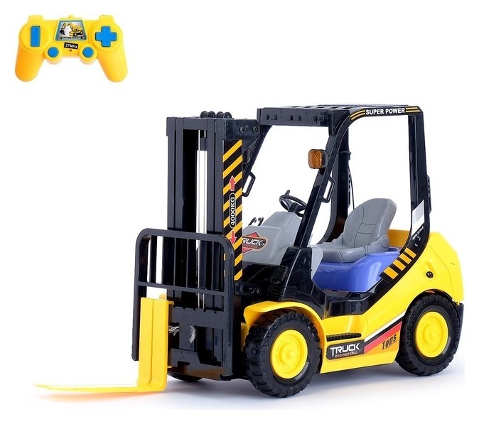 

Машина радиоуправляемая "Погрузчик", работает от аккумулятора, свет, Жёлтый