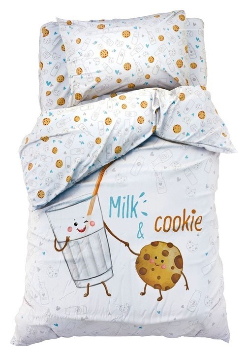 

Постельное бельё "Этель" Milk&cookie 143*215 см, 150*214 см, 50*70 см -1 шт, 100% хл, бязь 125 г/м2, Цвет не указан