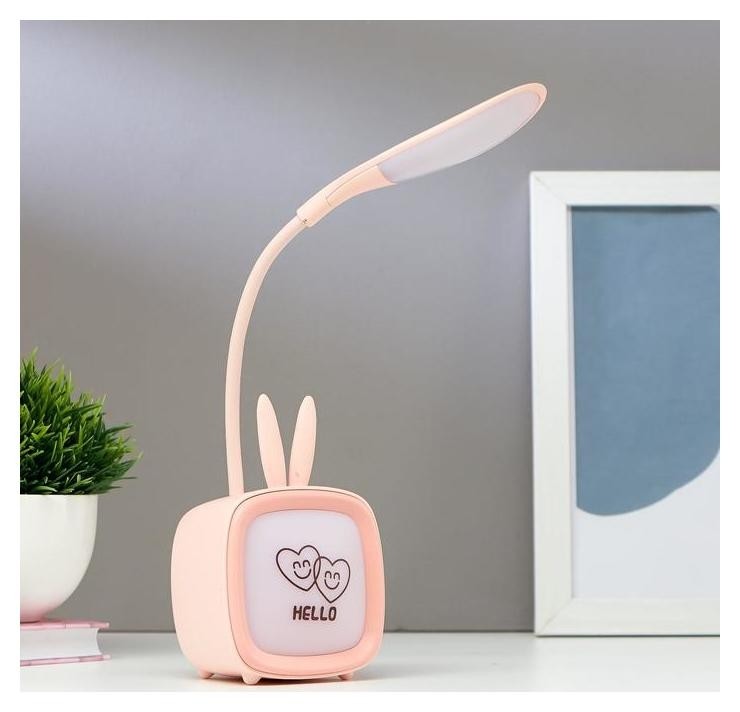 

Лампа настольная с RGB подсветкой 1668/1 8хled 1,5вт USB АКБ 6х8х33 см