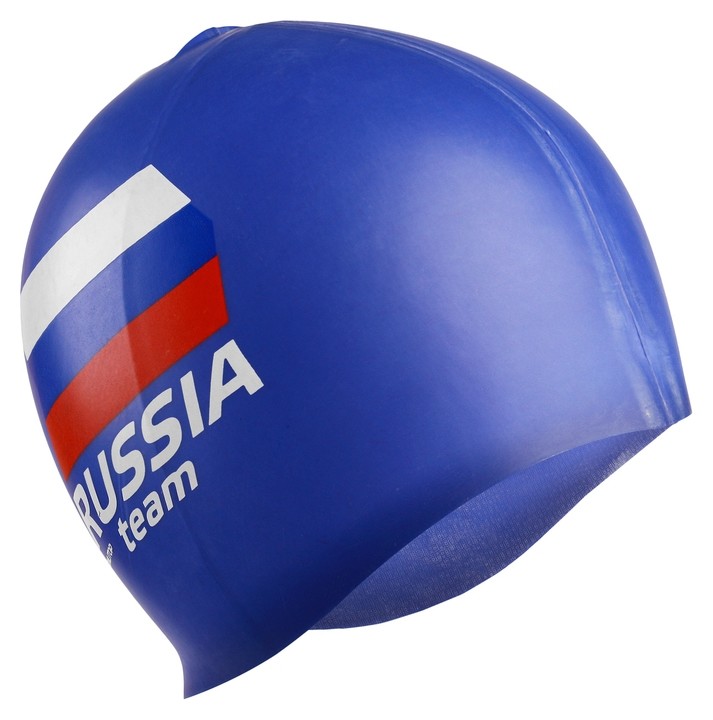 

Шапочка для плавания Russia Team, силикон, Микс