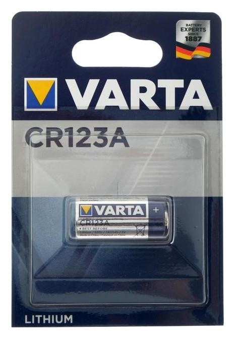 

Батарейка литиевая Varta Professional, Cr123a (Dl123a)-1bl, для фото, 3В, блистер, 1 шт.