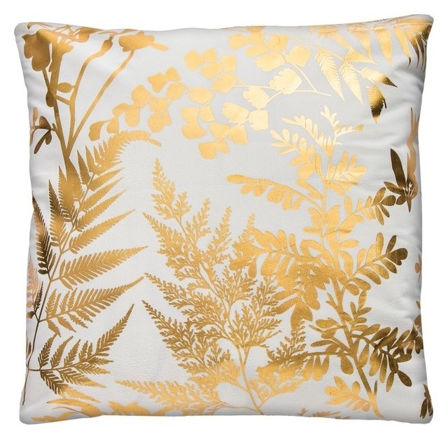 

Наволочка декоративная этель "Гербарий" 42 х 42 см, велюр, Белый