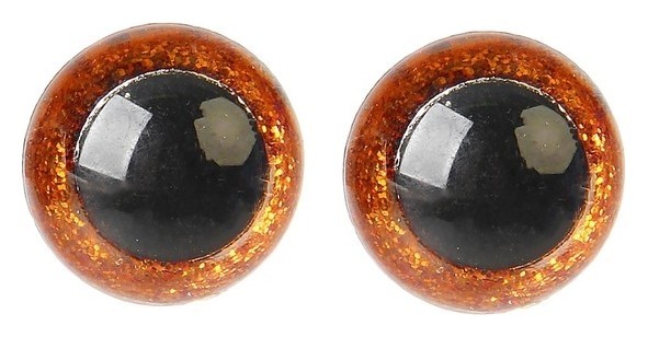 

Глаза винтовые с заглушками, "Блестки" набор 34 шт, размер 1 шт 1,4 см, цвет коричневый