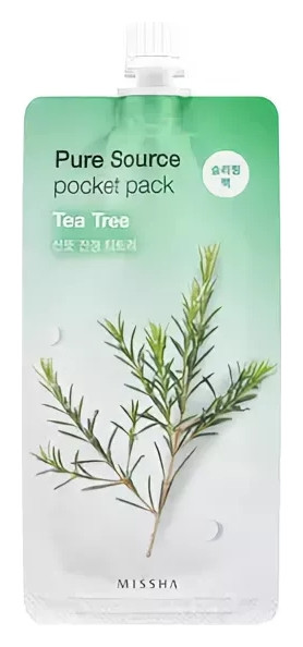 Ночная маска для лица c экстрактом чайного дерева Pure Source Pocket Pack Tea Tree отзывы