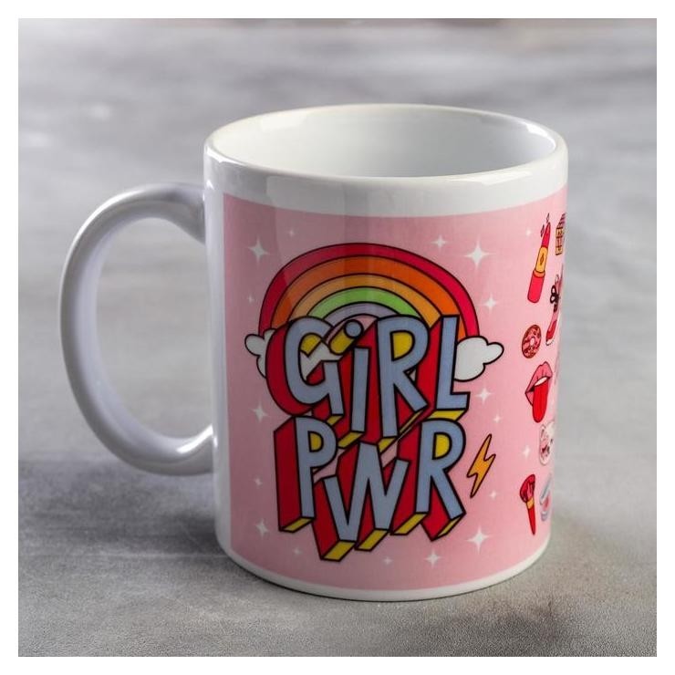 

Кружка "Girl PwR", Белый