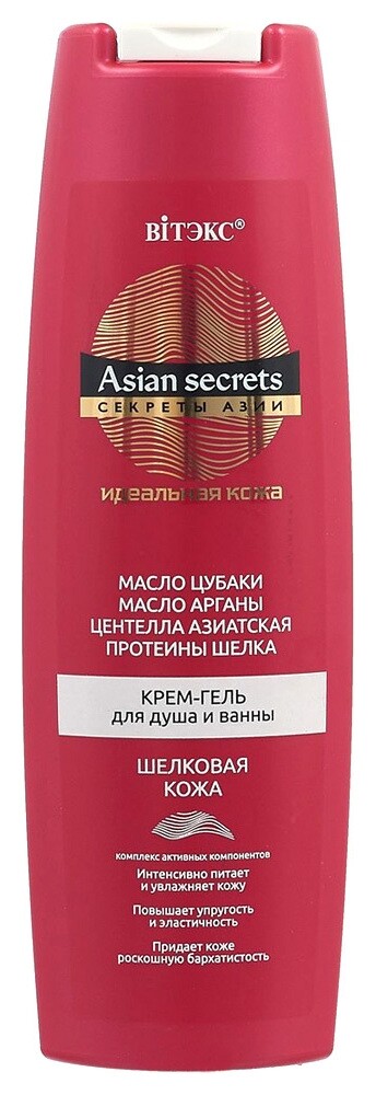 Крем-гель для тела для душа и ванны Шелковая кожа Секреты Азии отзывы