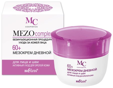Мезокрем для лица и шеи дневной Активный уход для зрелой кожи Mezocomplex 60+ отзывы