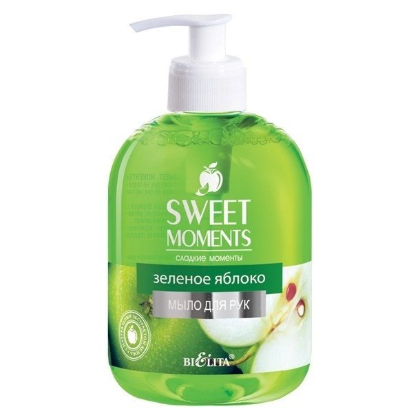 Мыло для рук жидкое Зеленое яблоко Sweet Moments