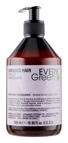 Органический безсульфатный шампунь для поврежденных волос Damaged Hair Regenerating Shampoo  Dikson Every Green 