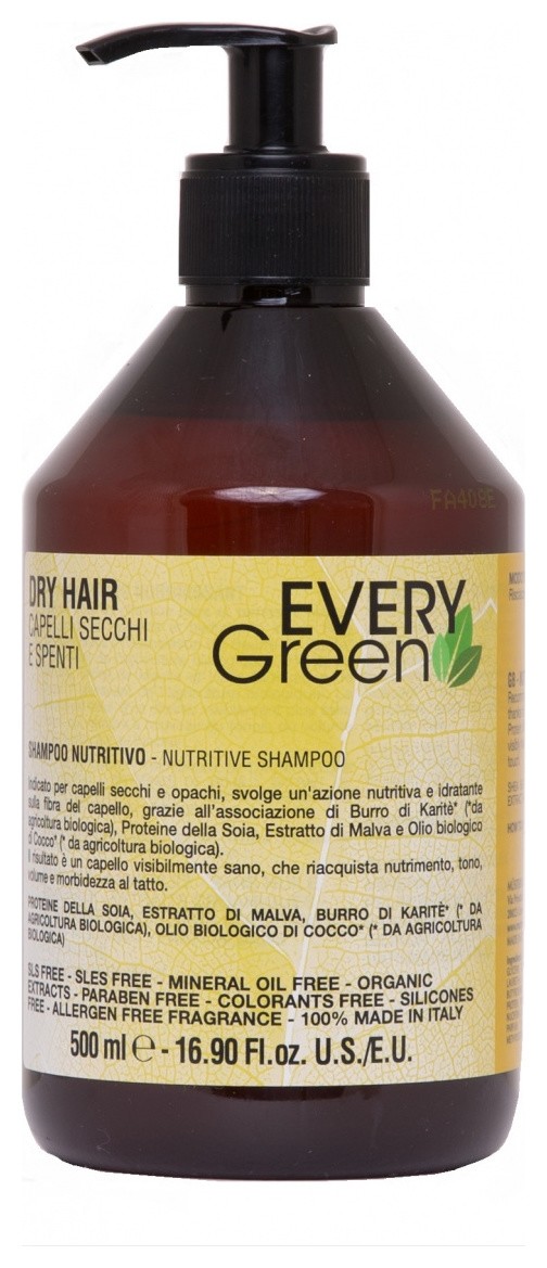 Органический безсульфатный шампунь для сухих волос DRY HAIR Nutritivo Shampoo Dikson