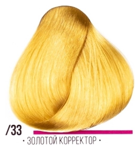 Крем-краска для волос Hair Cream Colourant Тон .33 Золотистый корректор