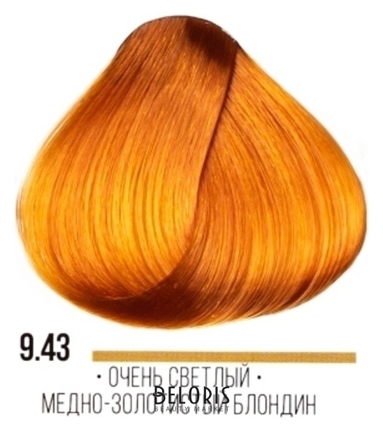 Крем-краска для волос 7 43 медно-золотой блонд