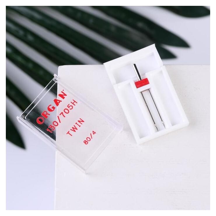 Игла для бытовых швейных машин, двойная, №80/4 Organ