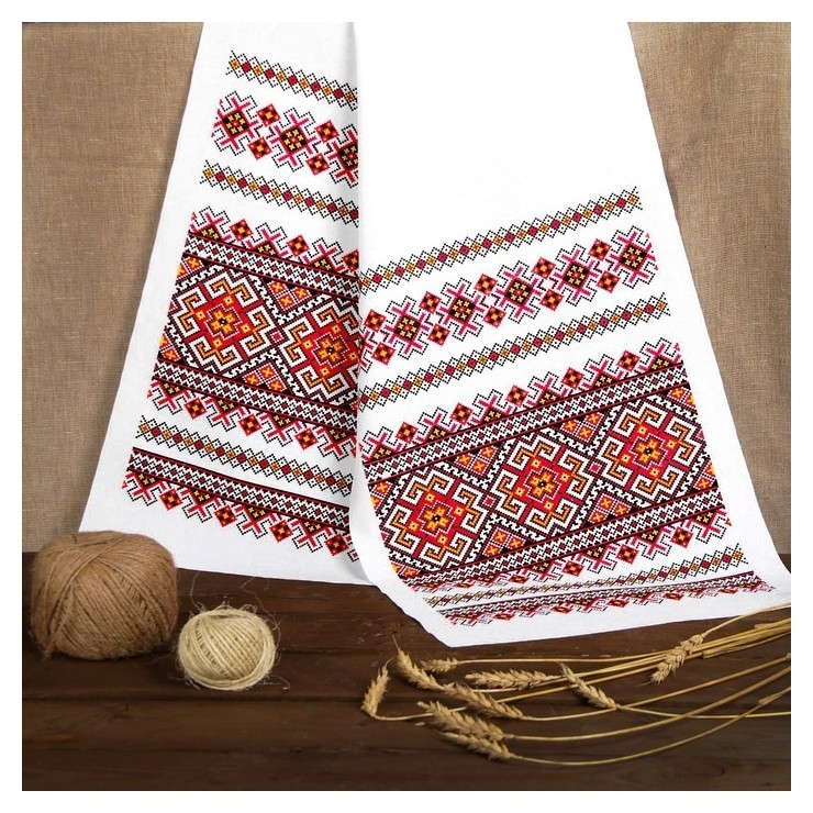 

Рушник «Орнамент», 150х36 см, Белый