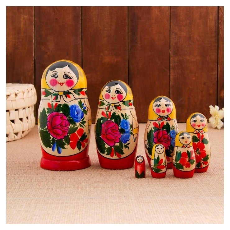 

Матрешка "Семёновская", 7-и кукольная, высшая категория, Разноцветный