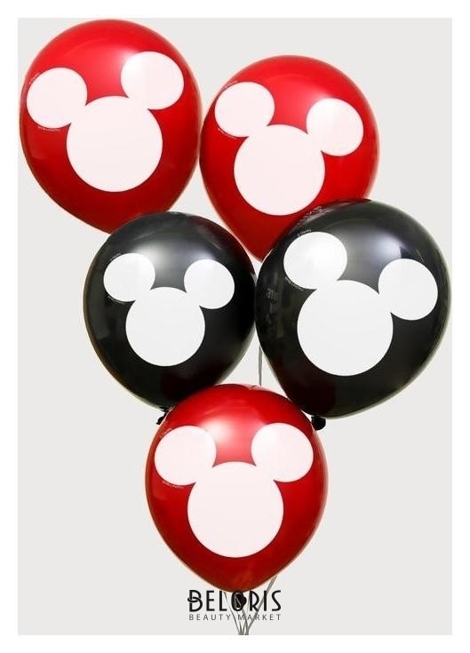 Воздушные шары Mickey, микки маус, 12 дюйм (Набор 25 шт) Disney