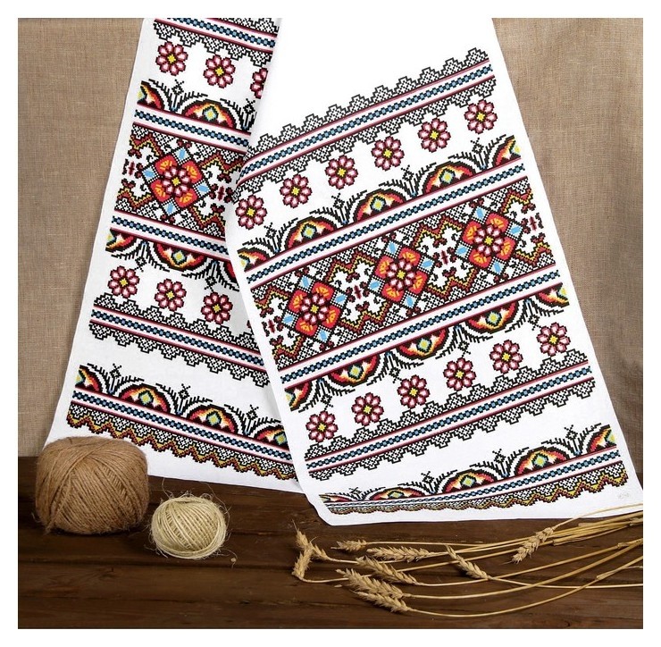 

Рушник "Орнамент", 150 х 36 см, Белый